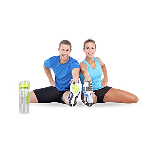 FruitFuzer® Fruit Infuser Water Bottle, 32 Oz, Durable, Eco-Friendly Tritan, for Fruit Flavored Water, Detox, Juice, Lemonade, Iced Tea, Health, Home thumbnail