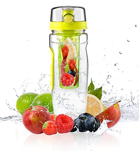 FruitFuzer® Fruit Infuser Water Bottle, 32 Oz, Durable, Eco-Friendly Tritan, for Fruit Flavored Water, Detox, Juice, Lemonade, Iced Tea, Health, Home thumbnail