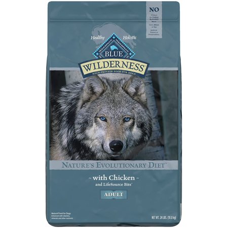Blue Buffalo Wilderness High Protein  Natural Adult Dry Dog Food  Chicken 24-lb