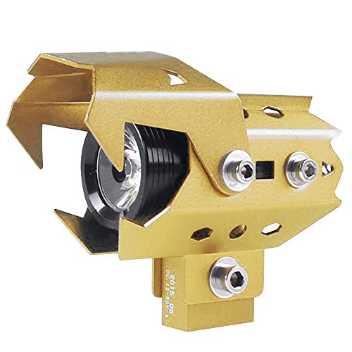 Happy Hours - 3000Lm Spot Headlight Headlamps for Motorcycle Motorbikes Car / LED CREE U8 12V ~ 80V Conversion Fog with Screw Scr Parts (Golden)