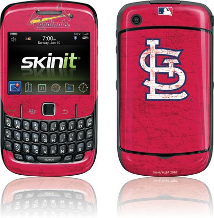 MLB - St. Louis Cardinals - St. Louis Cardinals - Solid Distressed - BlackBerry Curve 8530 - Skinit Skin thumbnail