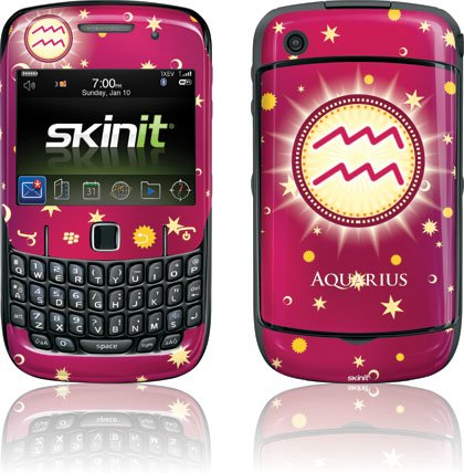 Skinit Protective Skin for Curve 8530 - Aquarius - Stellar Red