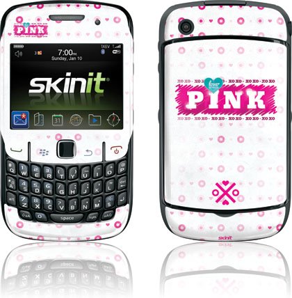 Pink Fashion - XOXO - BlackBerry Curve 8530 - Skinit Skin thumbnail
