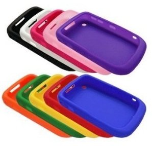 10 Silicone Cases for Blackberry Curve 8520/8530/9300/9330. Colors: Blue, Orange, Green, Yellow, Purple, Black, Pink, Hot Pink, Red and White thumbnail