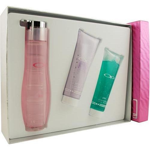 Op Juice by Ocean Pacific for Women. Set-eau De Parfum Spray 2.5 Oz & Body Lotion 3 Oz & Shower Gel 3 Oz