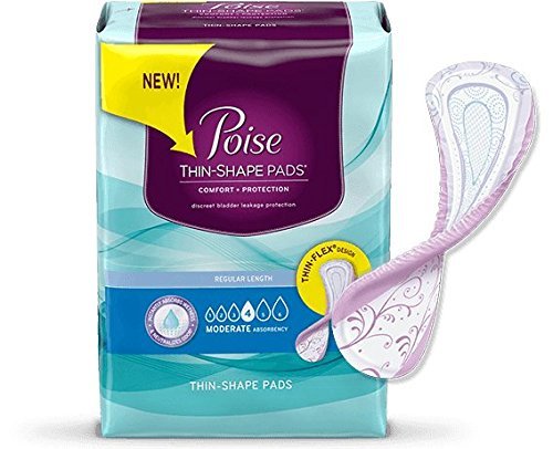 Poise Thin-shape Pads Moderate Absorbency 20 Count (2 Pack)