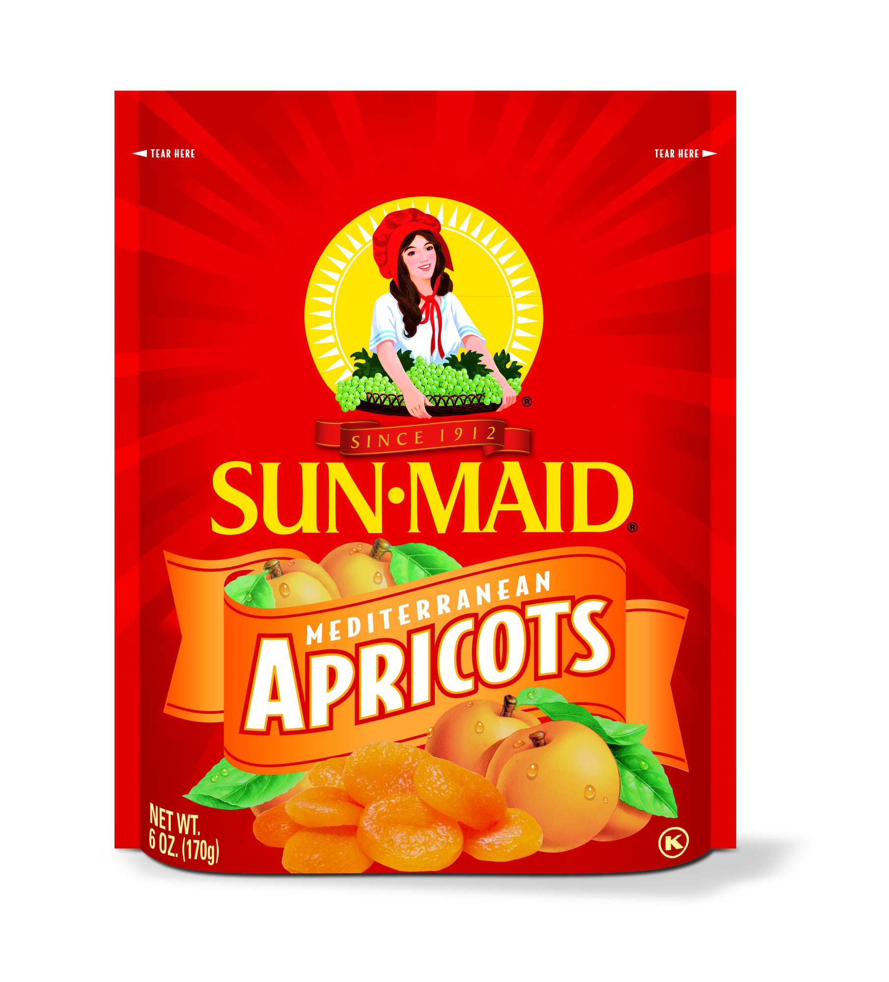 Sun-Maid Mediterranean Dried Apricots Bag - 6oz