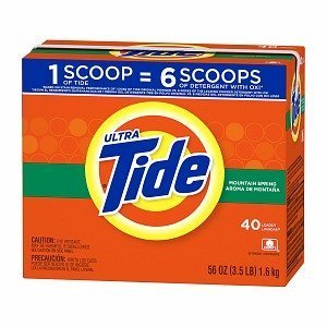 Tide Ultra Powder Laundry Detergent, 40 Loads, Mountain Spring, 56 Oz