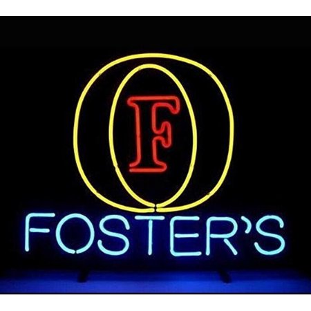 Queen Sense 20 X16  Foster S Lager Beer Neon Sign Man Cave Handmade Neon Light 120FLBL
