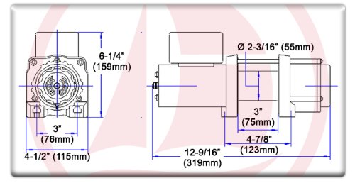 Five Oceans Electric Trailer Recovery Winch, 4000 LBS FO-3439-1 thumbnail