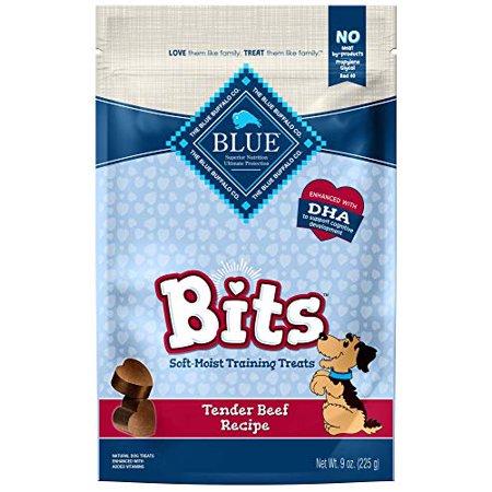 Blue Buffalo Blue Bits Natural Soft-Moist Training Dog Treats  Beef Recipe 9 Oz Bag