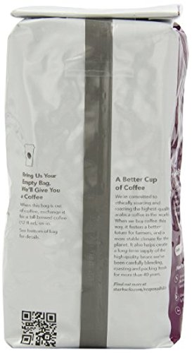 Starbucks Dark French Roast Coffee, Whole Bean, 12-Ounce ( Pack of 6 )