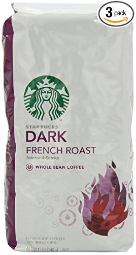 Starbucks Dark French Roast Coffee, Whole Bean, 12-Ounce ( Pack of 6 ) thumbnail