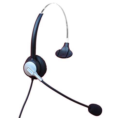 Comdio Corded Call Center Telephone Headset Headphone with Mic for Avaya 1416 2420 5410 Aastra 6757i Mitel 5330 NEC Aspire DT300 DSX Polycom and Shore thumbnail