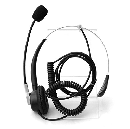 Comdio Corded Call Center Telephone Headset Headphone with Mic for Avaya 1416 2420 5410 Aastra 6757i Mitel 5330 NEC Aspire DT300 DSX Polycom and Shore thumbnail