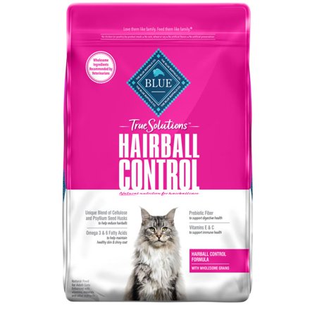 Blue Buffalo True Solutions Hairball Control Chicken Dry Cat Food for Adult Cats  Whole Grain  11 Lb. Bag