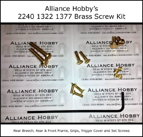 Crosman 2240 1322 1377 Brass Screw Kit - Partially Fits 2250 2260 2289 Bolt Rebolt Set thumbnail