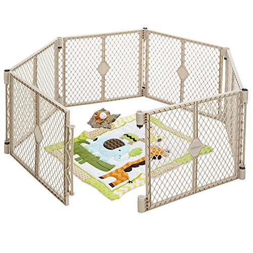 Toddleroo by North States Superyard Baby Play Yard up to 34.4 Square Feet (Sand) thumbnail