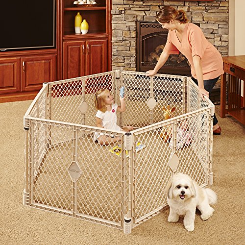 Toddleroo by North States Superyard Baby Play Yard up to 34.4 Square Feet (Sand) thumbnail