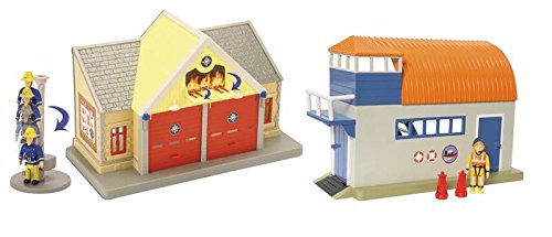 Fireman Sam BUNDLE 2 Playsets - Boathouse & Fire Station