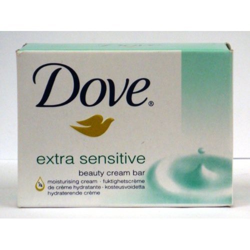Dove Extra Sensitive Beauty Cream Bar Soap 100 G / 3.5 Oz Bars (Pack of 12)