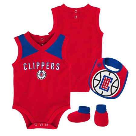 Outerstuff Infant Los Angeles Clippers LA Creeper Set Baby Snapsuit Set