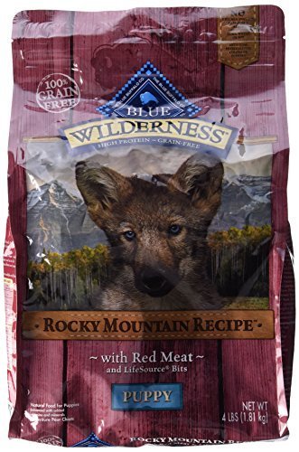 Blue Buffalo Wilderness Puppy Rocky Mountain Recipes Red Meat-Grain Free 4 Lb by Blue Buffalo