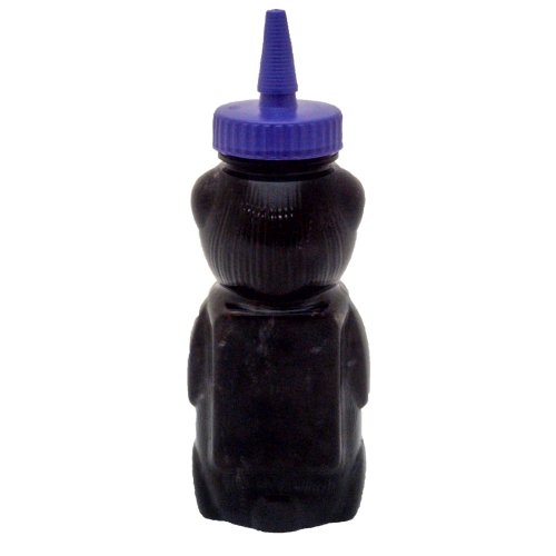 Wild Huckleberry Honey 12 Oz Squeeze Bear Bottle - Gourmet Clover Honey Mixed with Huckleberry Juice by NomNom Delights thumbnail