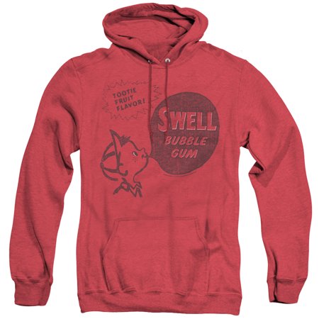 Dubble Bubble Swell Gum Adult Heather Hoodie Sweatshirt Red