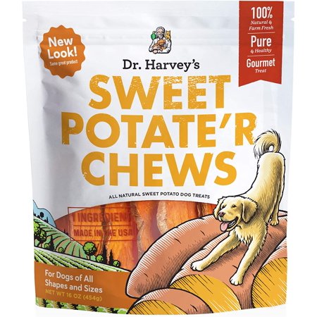 Sweet Potate R Chews - Natural Sweet Potato Treat for Dogs (16 Ounces)