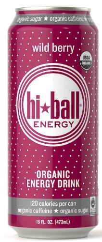 Hiball Energy Sparkling Organic Juice Drink, Wild Berry, 16-Ounce (Pack of 12) thumbnail