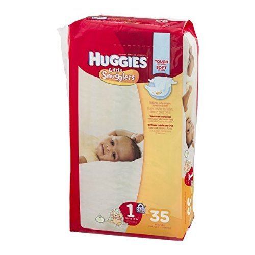 Huggies Diapers Little Snugglers Disney Size 1 (up to 14 Lb) - 35 CT by Huggies