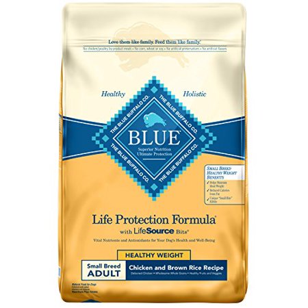 Blue Buffalo Life Protection Formula Natural Adult Small Breed Healthy Weight Dry Dog Food  Chicken and Brown Rice 15-Lb