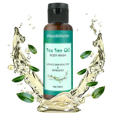 Viugreum Tea Tree Oil Body Wash 100ml Tea Tree Oil Body Wash with Aloe Extract for Women Men Skin Cleanser Moisturizing Body Wash for Men Women Gorgeo