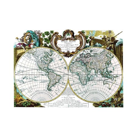 World - Fleuri 1744 Poster Print by Fleuri Fleuri (24 X 18) # ITWO0189