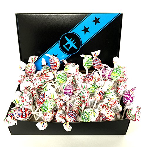 3 Pounds of Charms Blow Pop Lollipop Variety Pack in Bomber Gift Box (bubble Gum Center)