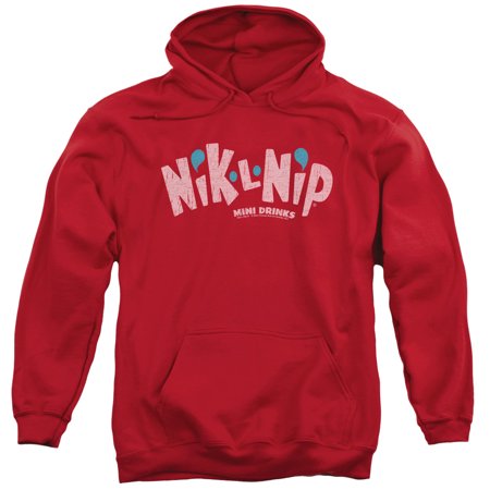 Dubble Bubble Distressed Logo Adult Pullover Hoodie Sweatshirt Red