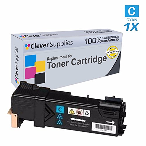 Clever Supplies© Compatible Replacement Toner Cartridge Cyan for Xerox 6500 (106R01594), Phaser 6500, 6500N, 6500DN, WorkCentre 6505, 6505N, 6505DN, 
