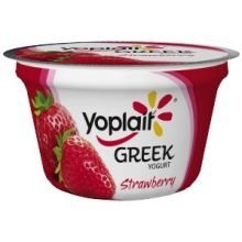 Yoplait Fat Free Strawberry Greek Yogurt, 4 Ounce -- 24 per Case.
