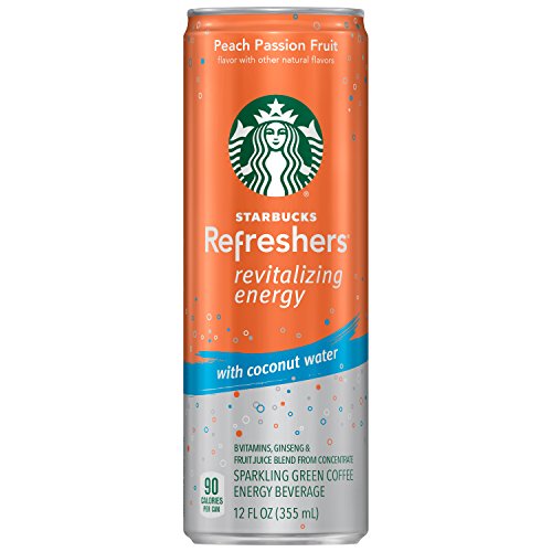 Starbucks Refreshers with Coconut Water, 2 Flavor Variety Pack, 12 Ounce Cans, 12 Pack thumbnail