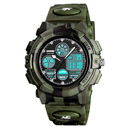 Camouflage Watch for Kids Camo Gifts  Kids Military Army Digital Sports Waterproof Watch for Kids Birthday Presents Gifts Toys Age 5-16 Boys Girls Chi