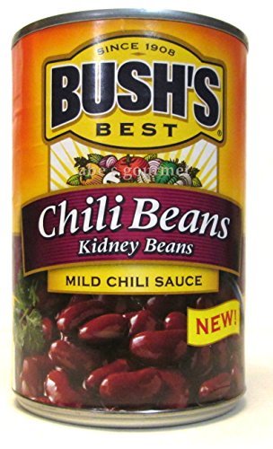 Bush's Chili Beans: Kidney Beans in Mild Chili Sauce (Pack of 3) 16 Oz Cans by Bush's
