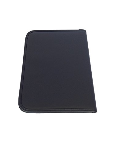 ImpecGear Professional Zippered Padfolio Organizer Document Holder W/ Notepad & Pend Holder, Interior 10.1 Inch Tablet Sleeve, Black (10