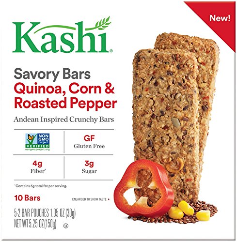 Kashi Quinoa Roasted Corn & Red Pepper Savory Bars, 5.25 Ounce