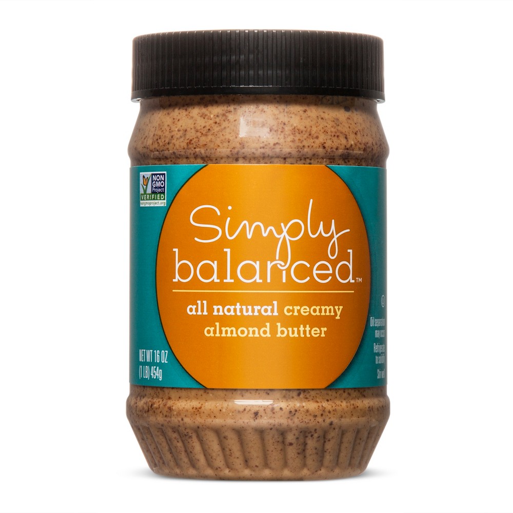 All Natural Creamy Almond Butter - 16oz - Simply Balanced Image