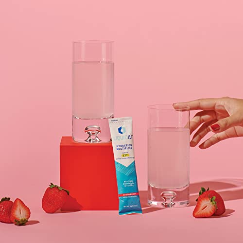 Liquid I.V. Hydration Multiplier - Strawberry - Hydration Powder Packets | Electrolyte Drink Mix | Easy Open Single-Serving Stick | Non-GMO | 16 Stick thumbnail