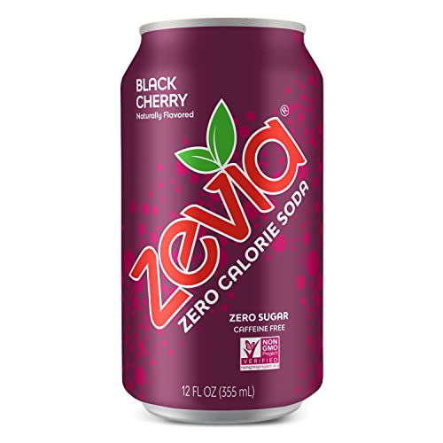 Zevia All Natural Soda, Black Cherry Zero, 12 Fl Oz (Pack of 6) thumbnail