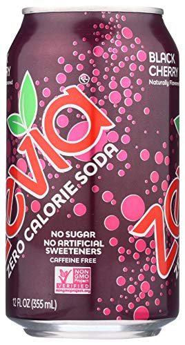 Zevia All Natural Soda, Black Cherry Zero, 12 Fl Oz (Pack of 6) thumbnail