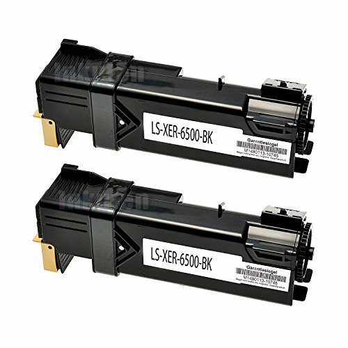 INKUTEN TM 2PK- Compatible Xerox 106R01597 High Yield Black Toner Cartridge for Phaser 6500, WorkCentre 6505 Printers