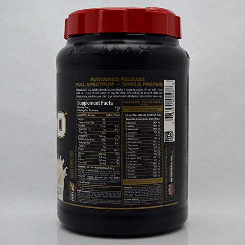 Allmax Nutrition HEXAPRO Ultra-Premium 6-Protein Blend 3lbs French Vanilla